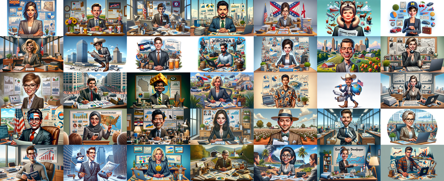 51 Economic Developers as Imagined By AI